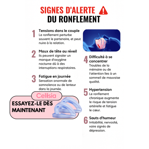 Celisia™ SleepEase - L'Embout Anti-Ronflement Révolutionnaire